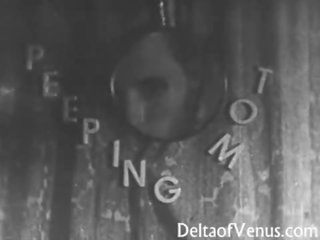 Staromodno x ocenjeno posnetek 1950s - popotnik jebemti - peeping tom