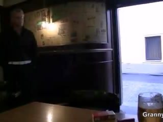 Hot middle-aged strumpet is picked up in the bar and fucked